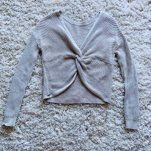 Hollister Twist Back Reversible Sweater